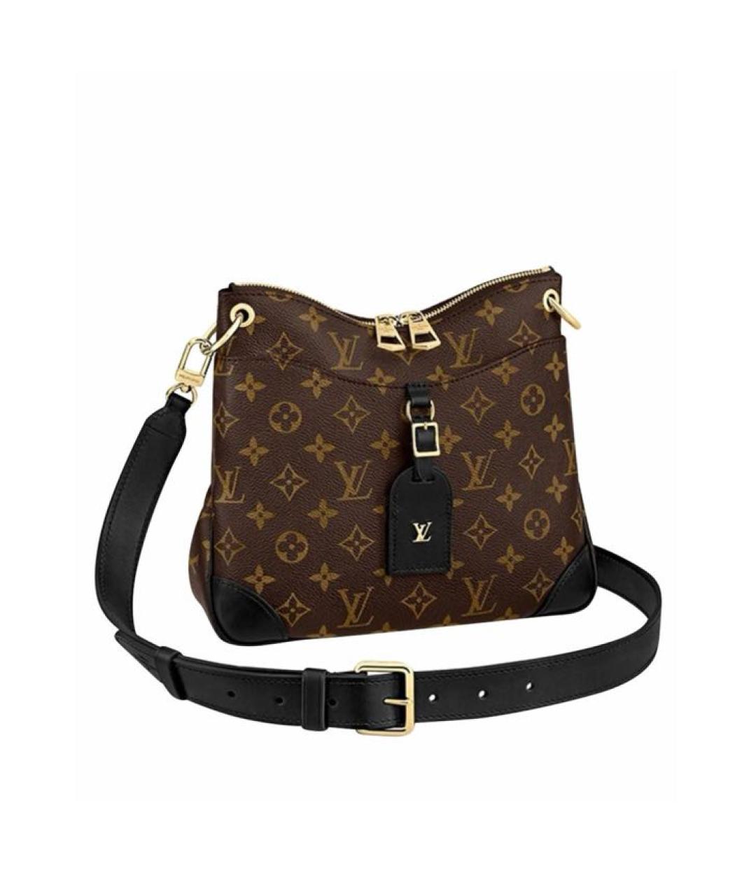 LOUIS VUITTON Коричневая кожаная сумка через плечо, фото 1