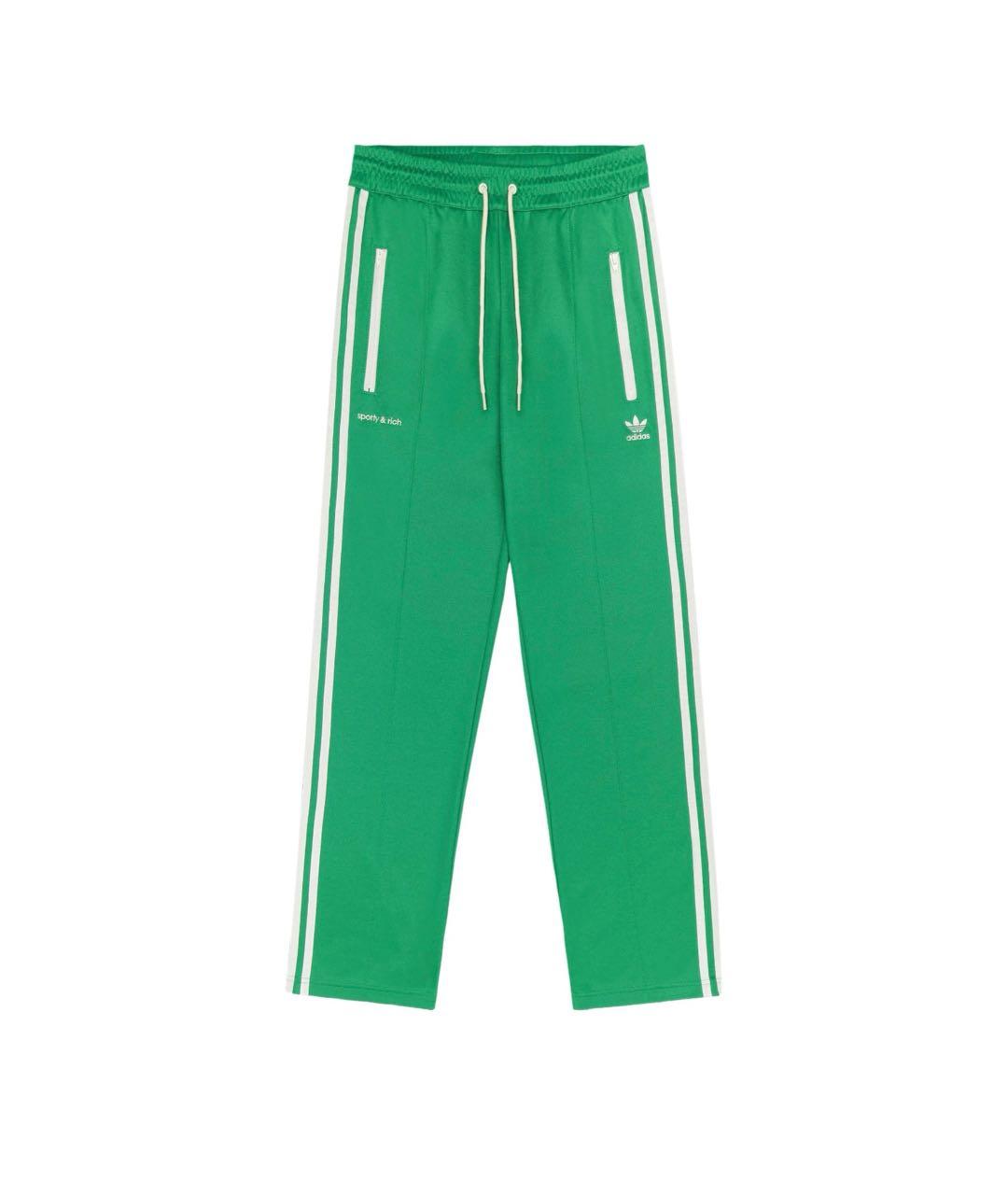 SPORTY AND RICH Зеленые прямые брюки, фото 1