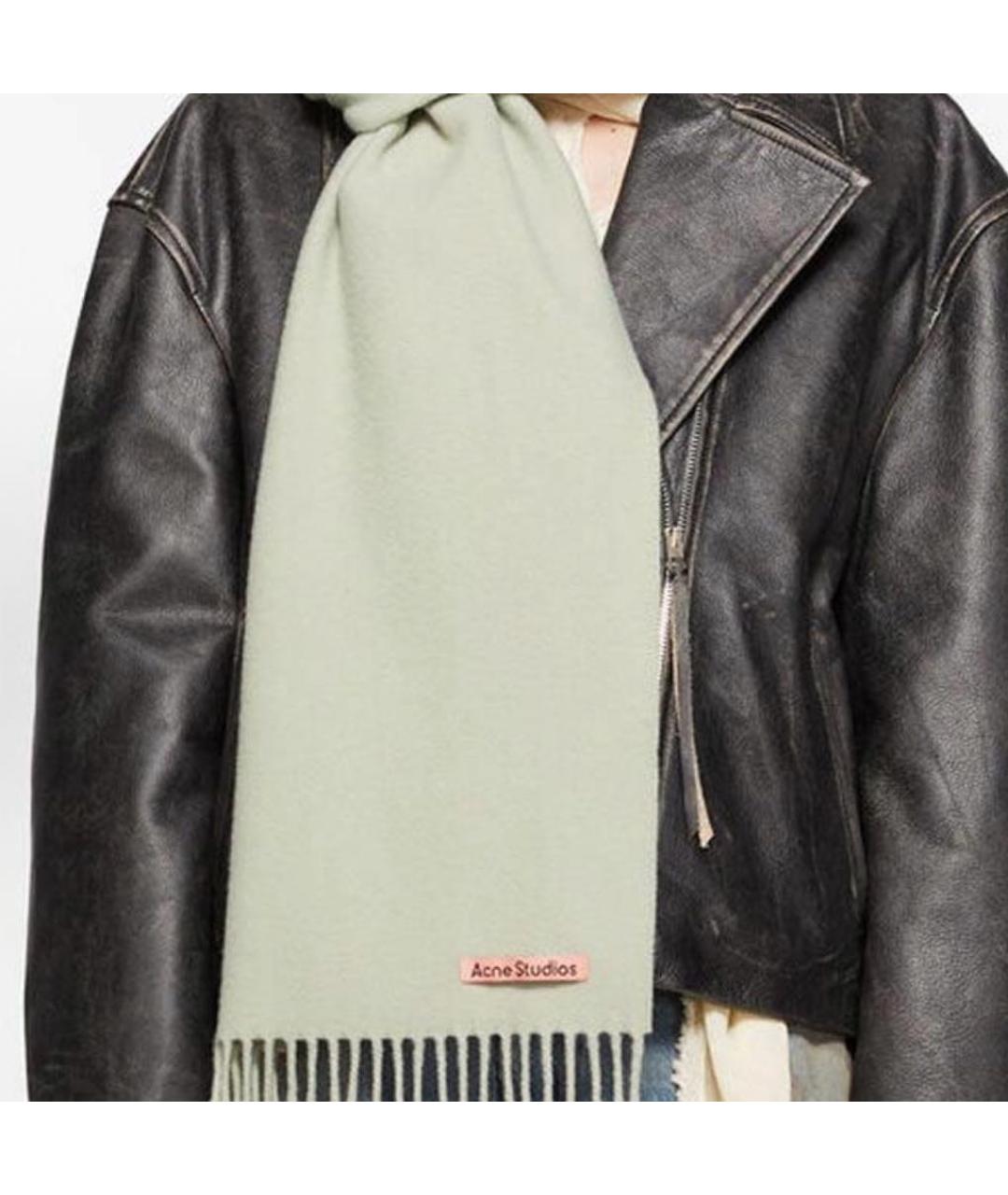 ACNE STUDIOS Зеленый шарф, фото 3