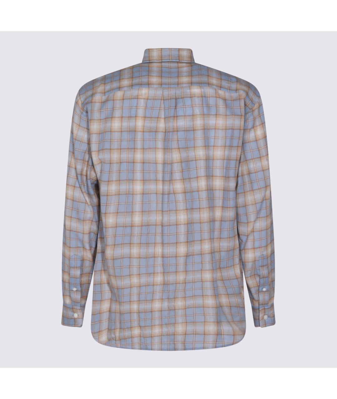 AURALEE Голубая шерстяная кэжуал рубашка, фото 2