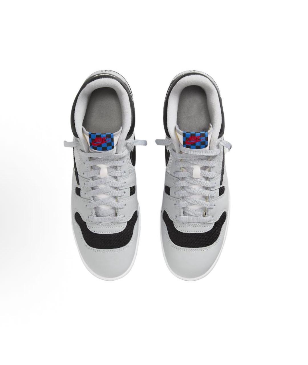 NIKE Серые текстильные высокие кроссовки / кеды, фото 3