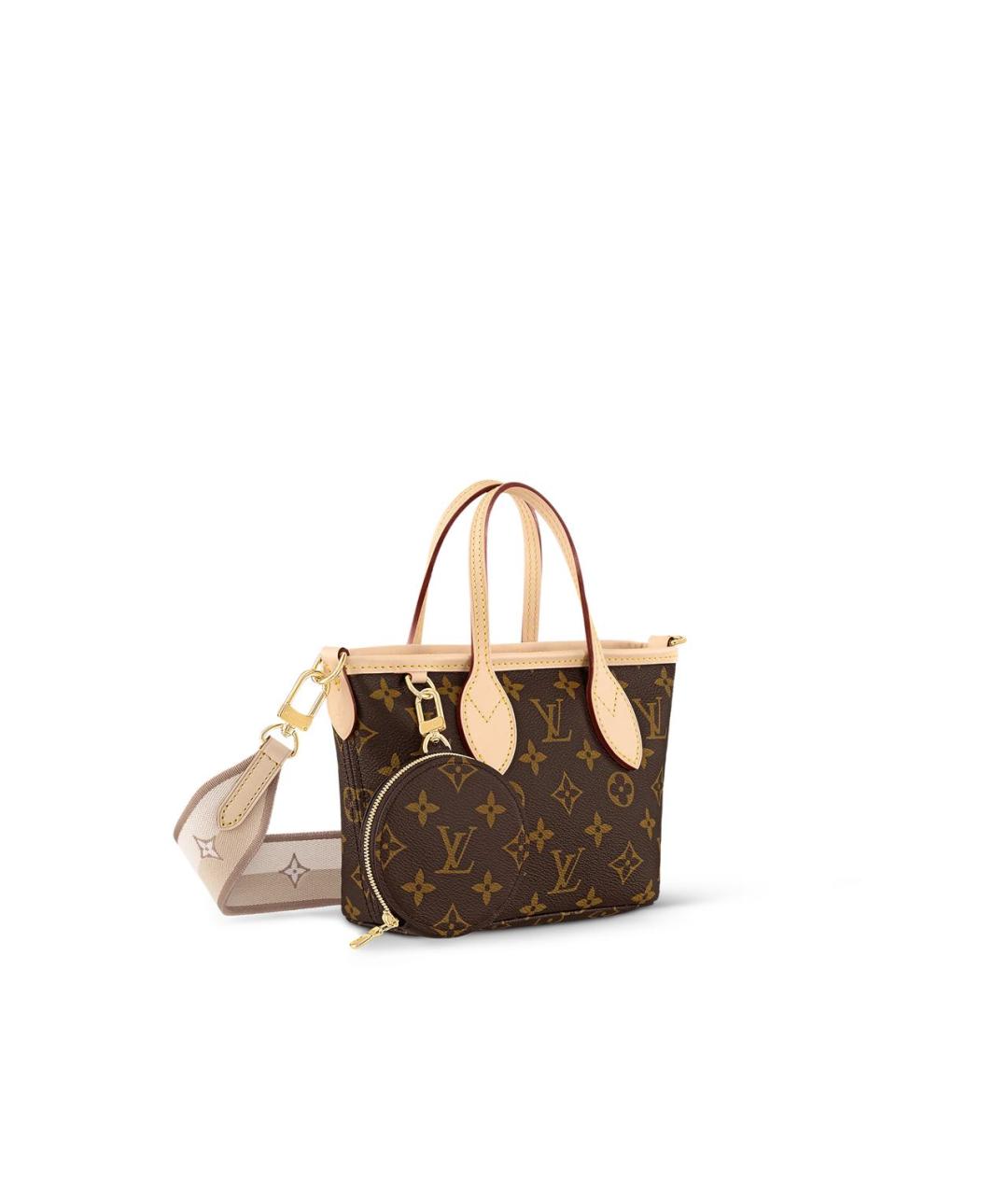 LOUIS VUITTON Коричневая кожаная сумка через плечо, фото 2