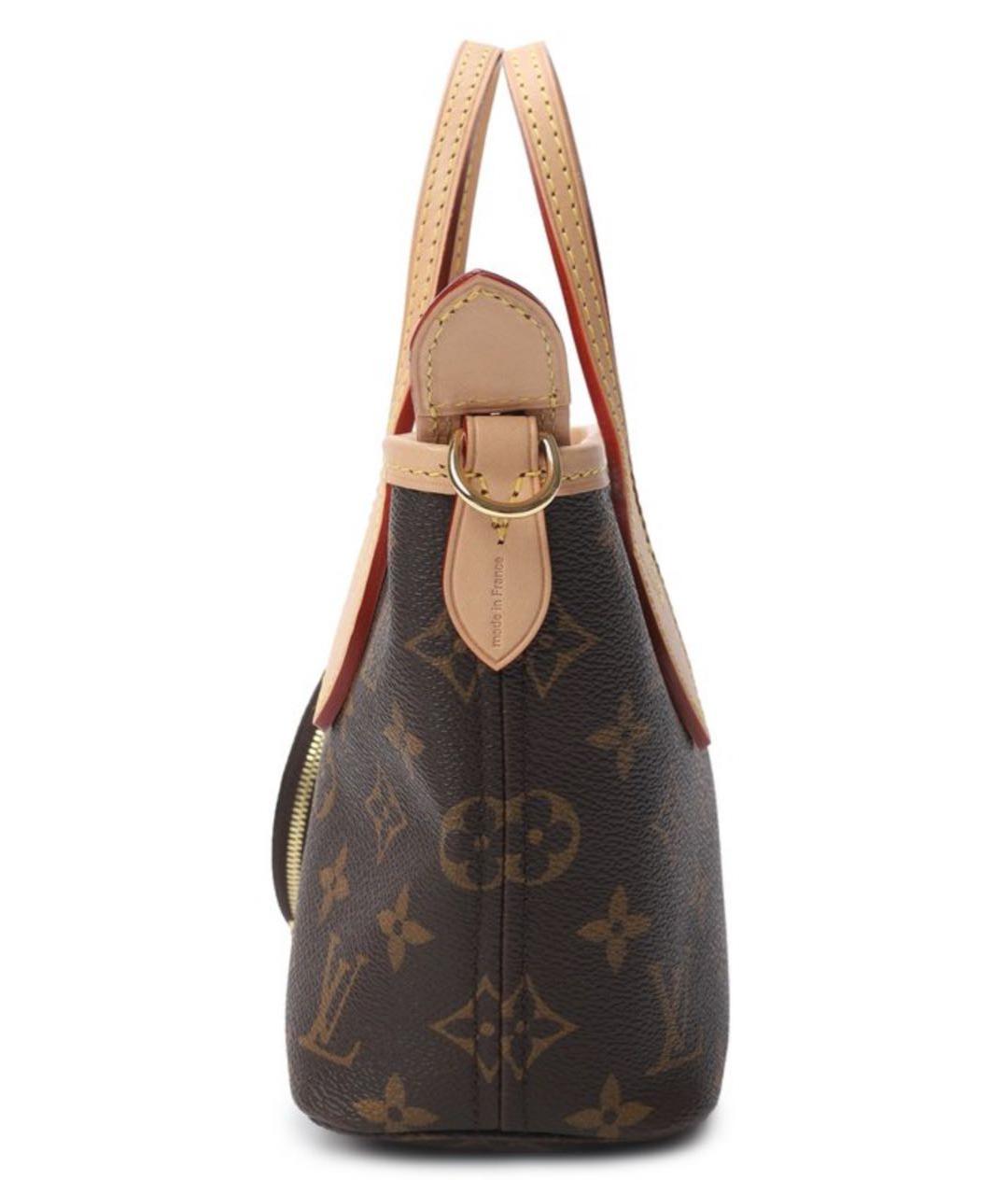 LOUIS VUITTON Коричневая кожаная сумка через плечо, фото 3