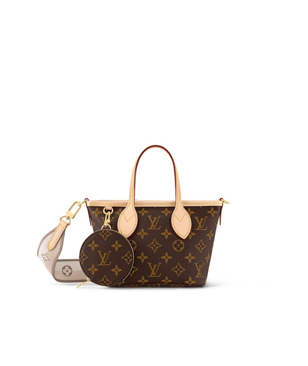 LOUIS VUITTON Коричневая кожаная сумка через плечо, фото 9