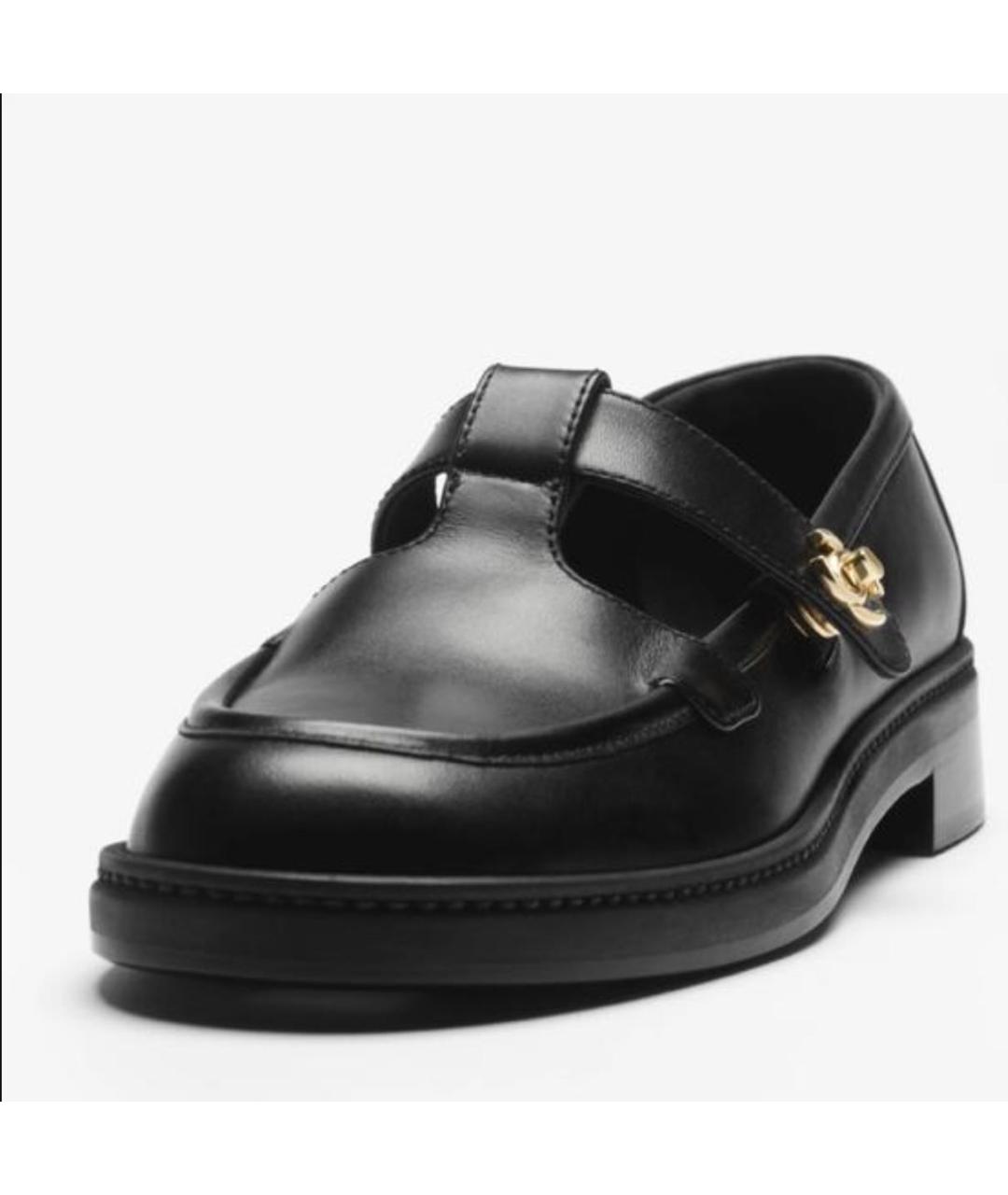 CHANEL Черные кожаные лоферы, фото 3