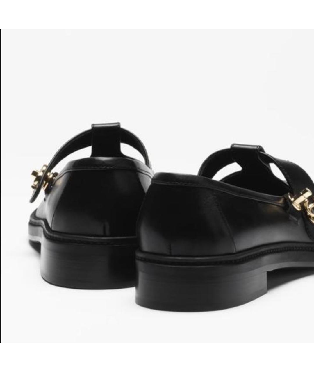 CHANEL Черные кожаные лоферы, фото 4