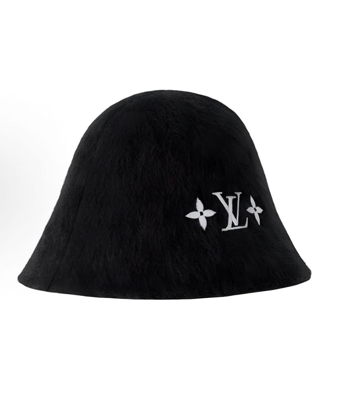 LOUIS VUITTON Черная шапка, фото 2