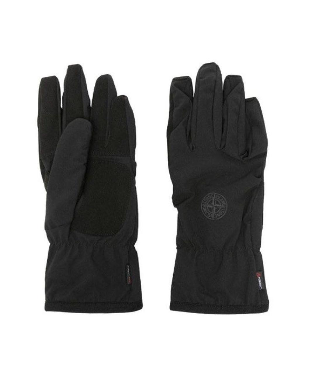 STONE ISLAND Черные перчатки, фото 3