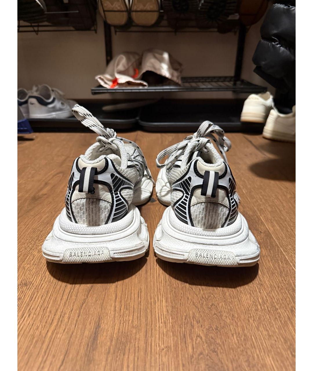 BALENCIAGA Белые низкие кроссовки / кеды, фото 4