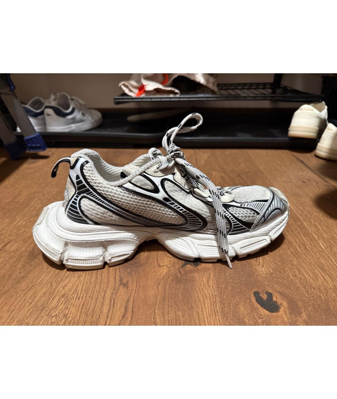 BALENCIAGA Белые низкие кроссовки / кеды, фото 5