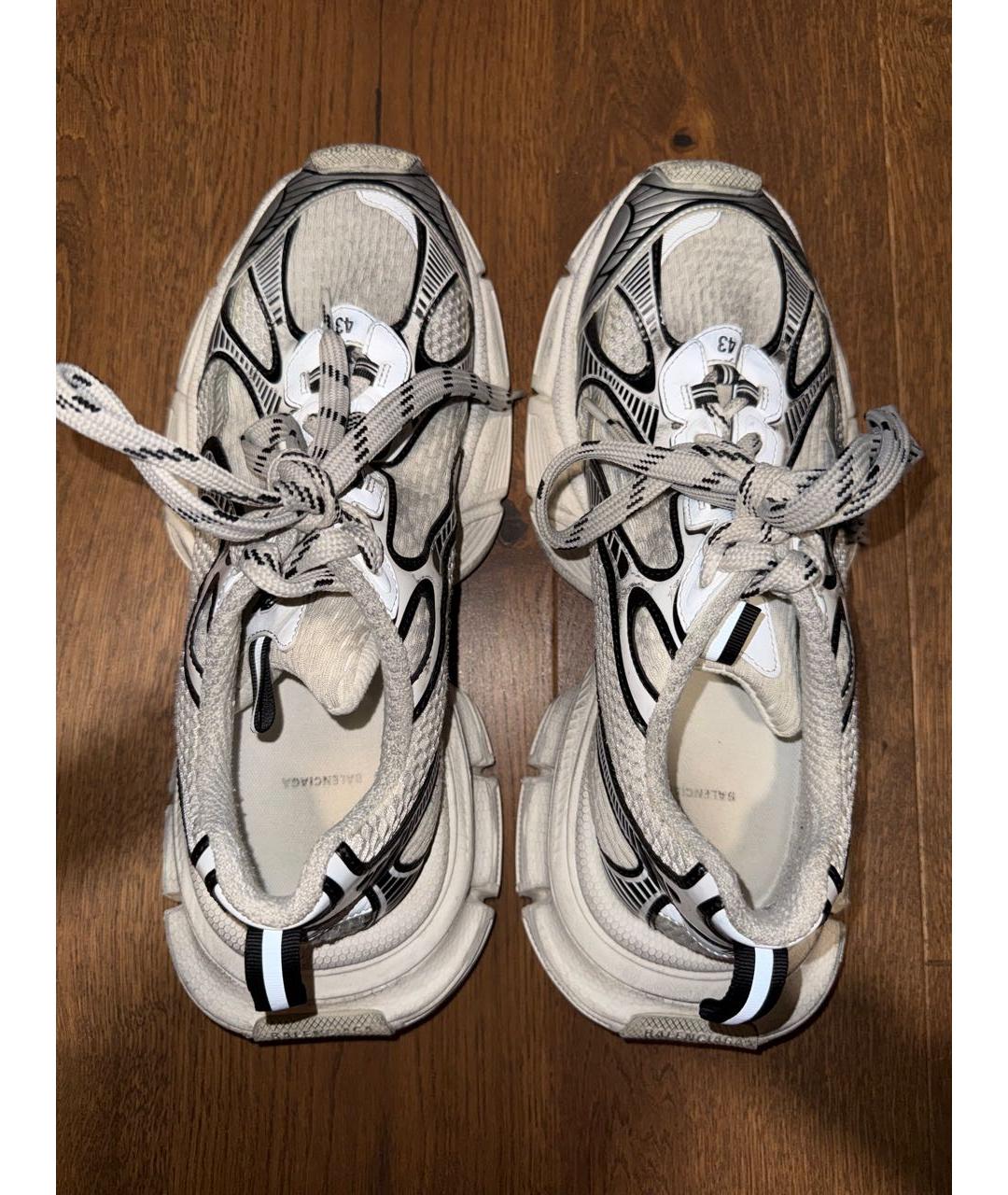 BALENCIAGA Белые низкие кроссовки / кеды, фото 3