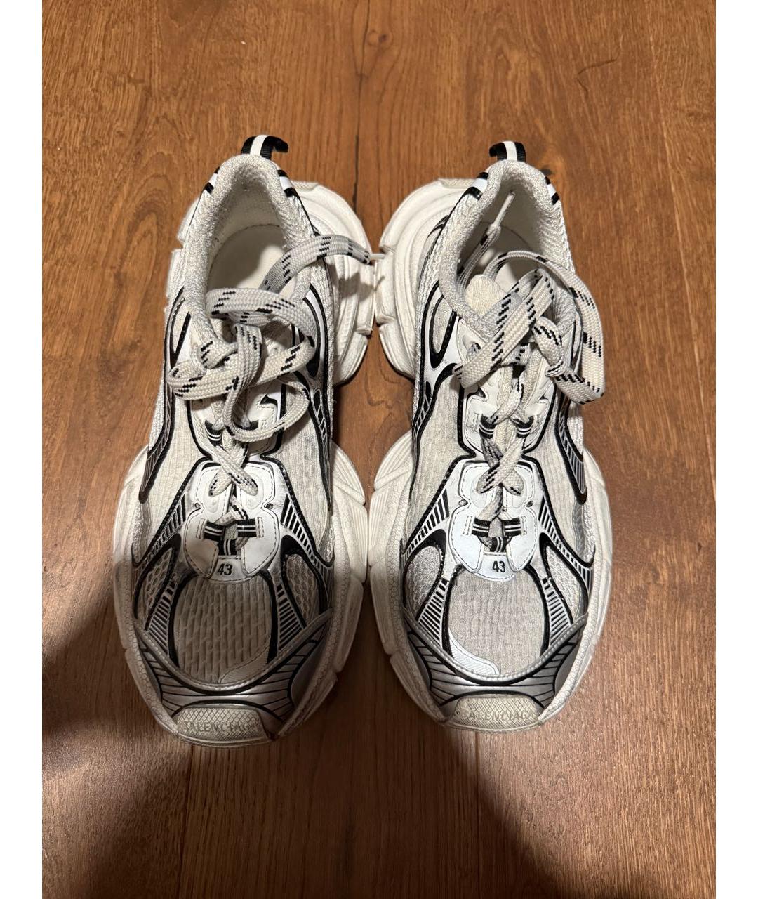 BALENCIAGA Белые низкие кроссовки / кеды, фото 2