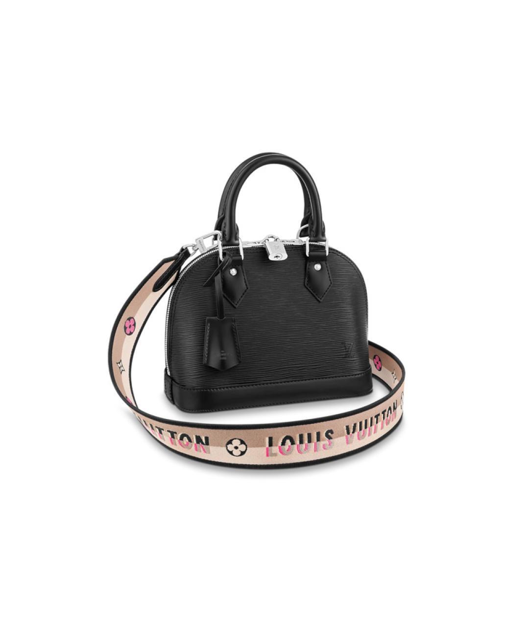 LOUIS VUITTON Черная кожаная сумка через плечо, фото 1