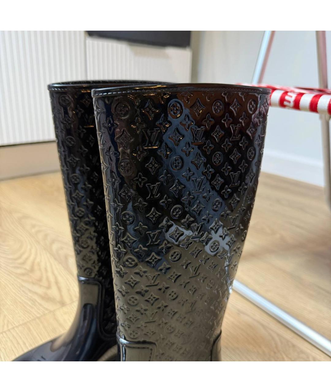 LOUIS VUITTON Черные сапоги, фото 3