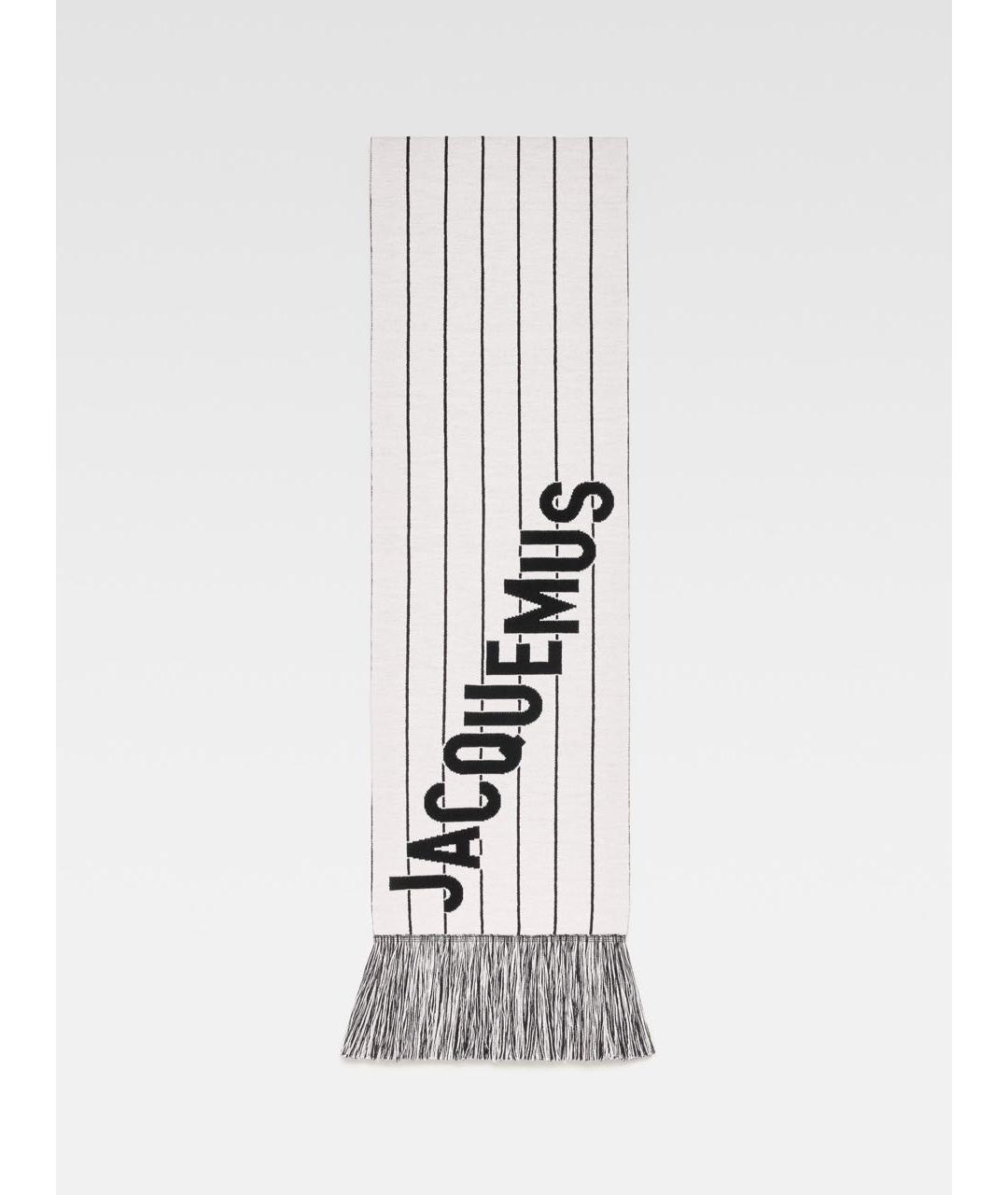 JACQUEMUS Серый шарф, фото 6
