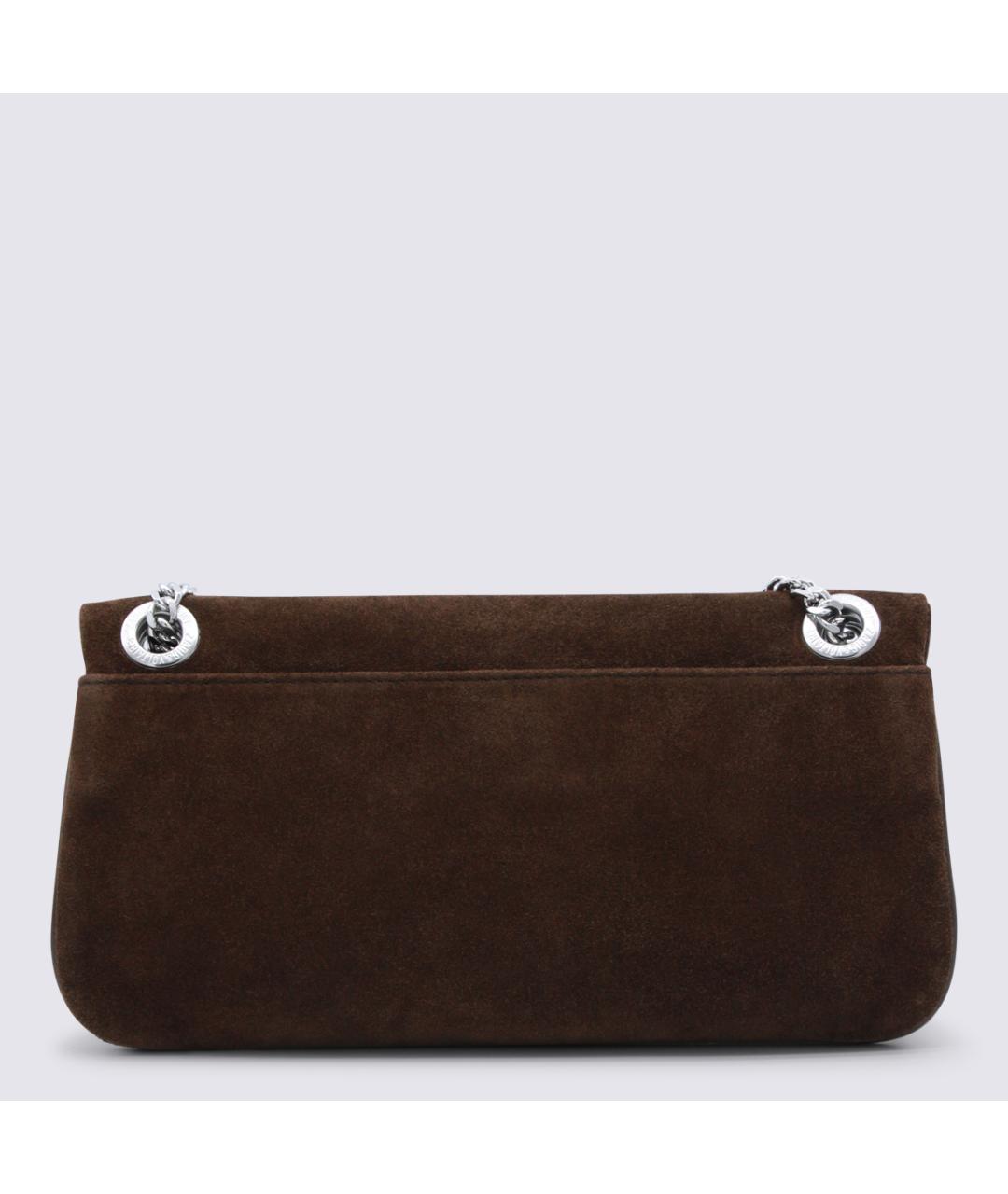 ZADIG & VOLTAIRE Коричневая замшевая сумка через плечо, фото 3