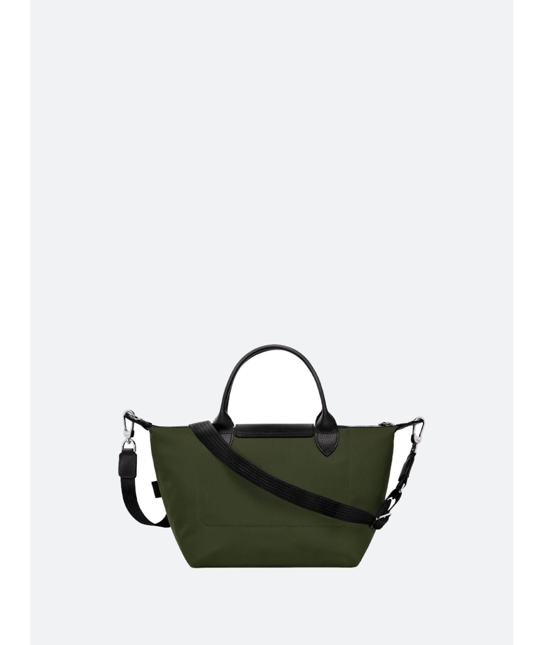 LONGCHAMP Зеленая тканевая сумка тоут, фото 2
