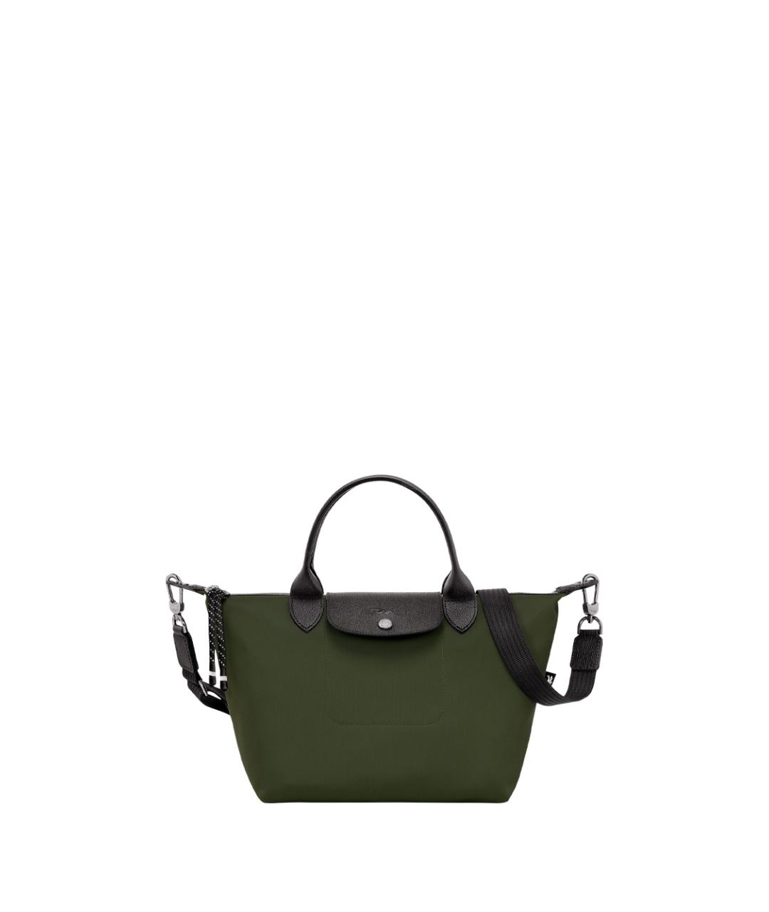 LONGCHAMP Зеленая тканевая сумка тоут, фото 1