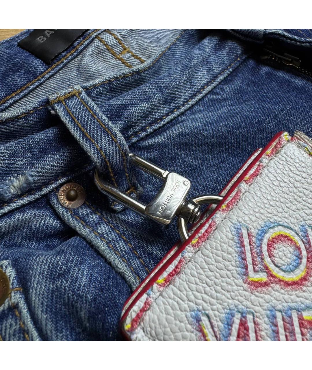 LOUIS VUITTON Белый кожаный кошелек, фото 4