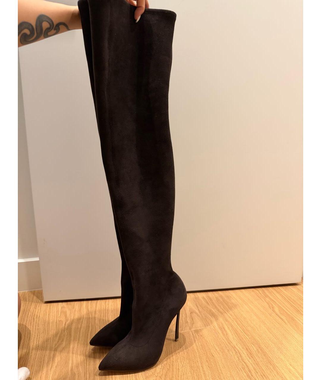 CASADEI Коричневые замшевые ботфорты, фото 6