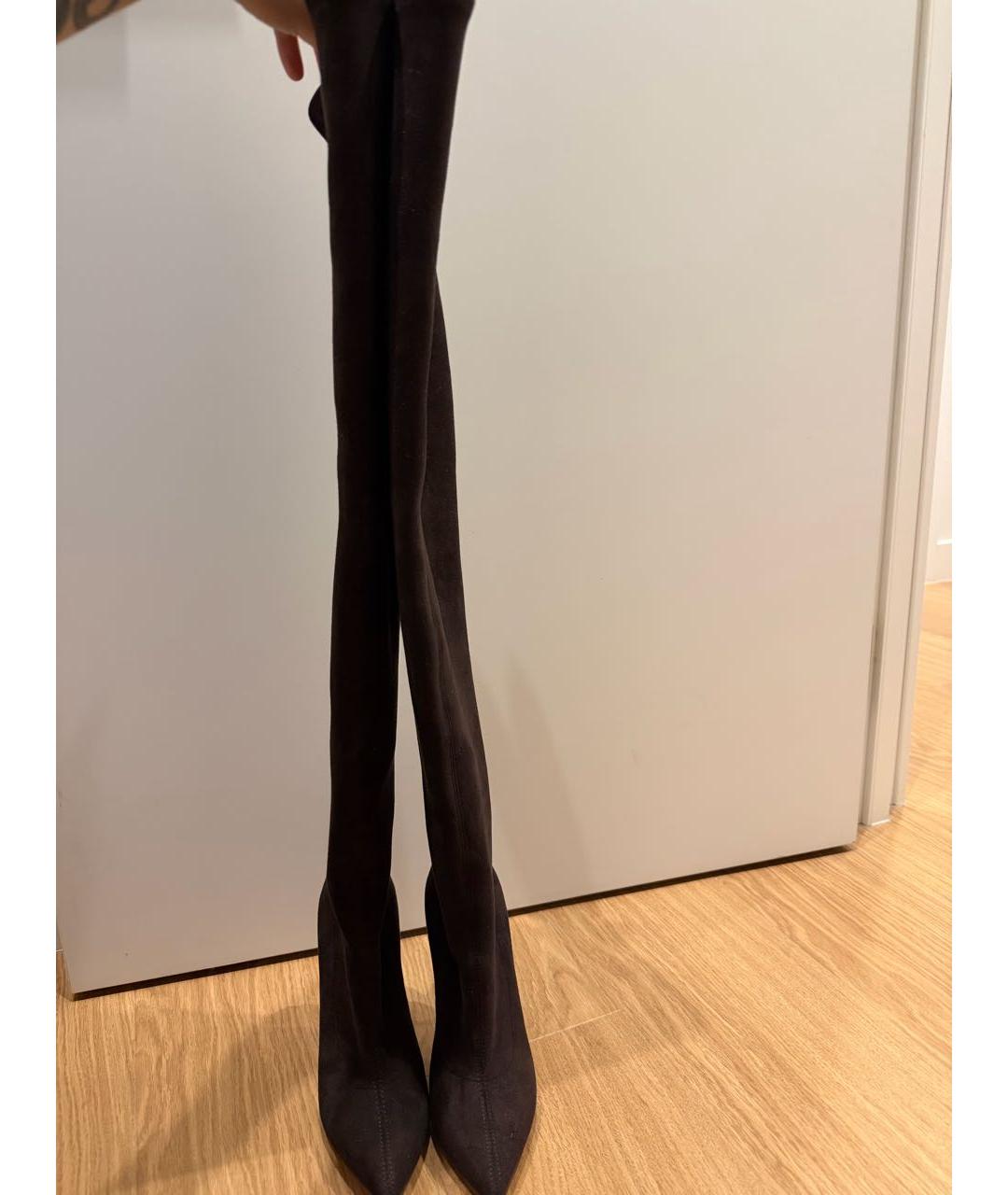 CASADEI Коричневые замшевые ботфорты, фото 7