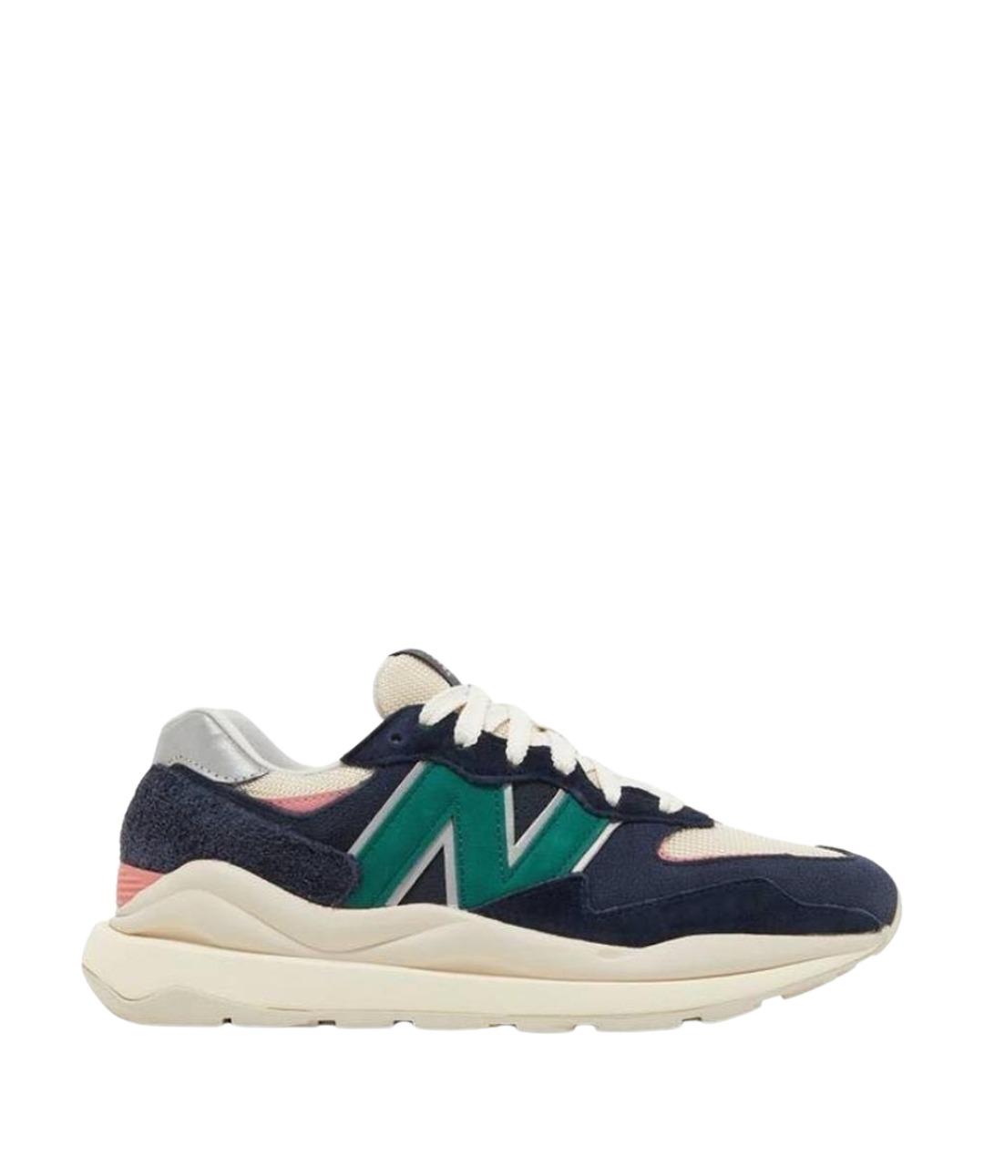 NEW BALANCE Темно-синие замшевые кроссовки, фото 1