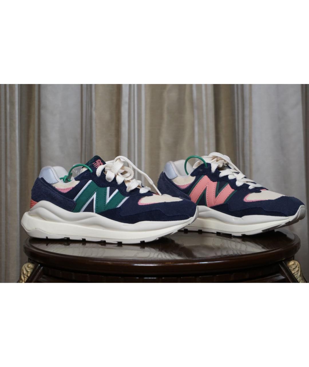 NEW BALANCE Темно-синие замшевые кроссовки, фото 2