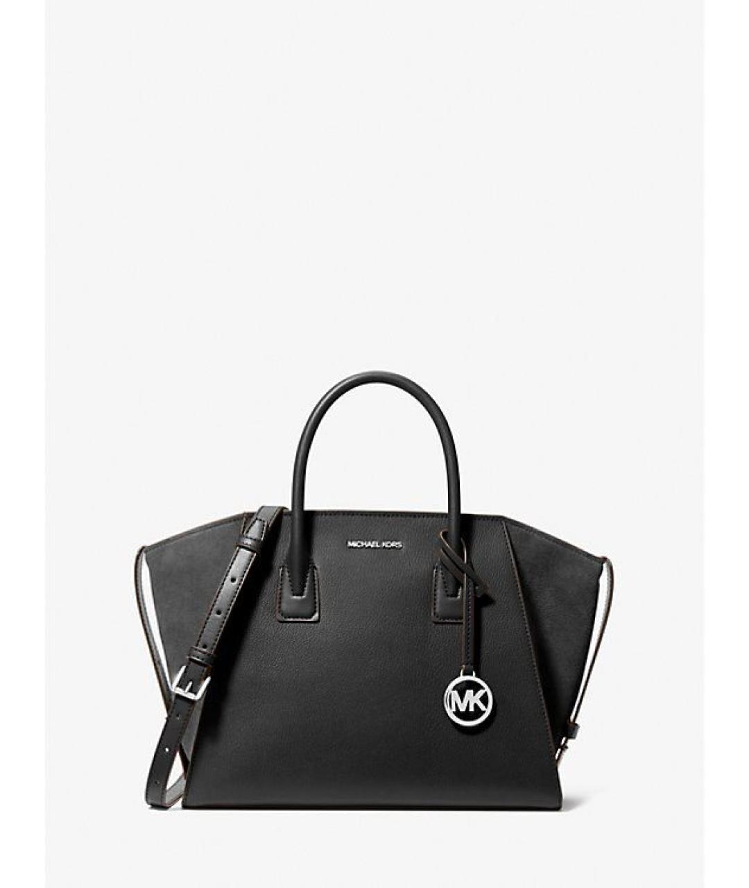 MICHAEL KORS Черная кожаная сумка с короткими ручками, фото 5