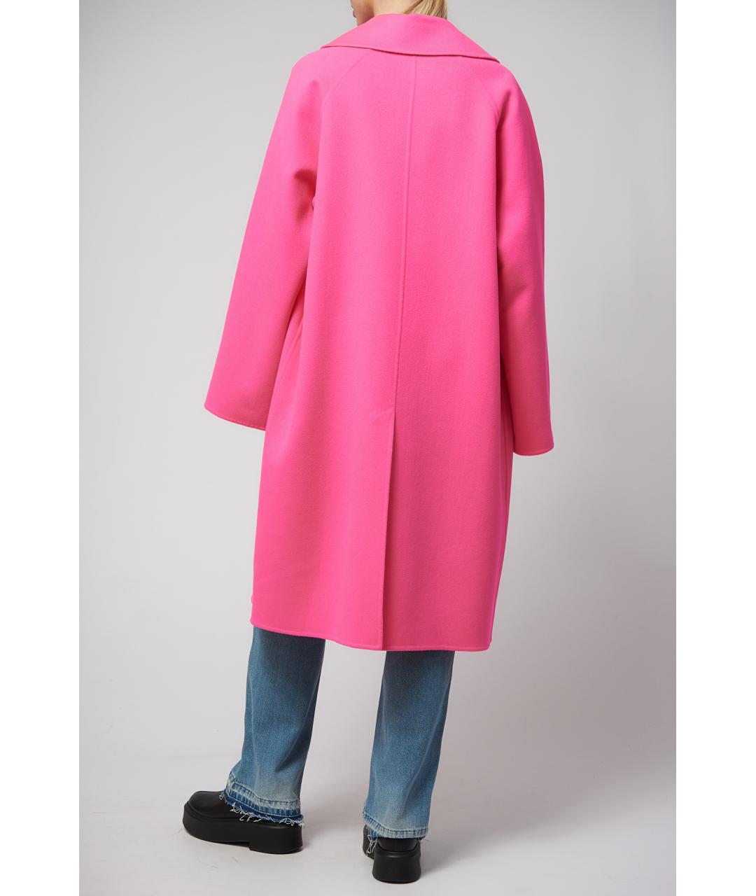 LOEWE Фуксия шерстяное пальто, фото 5