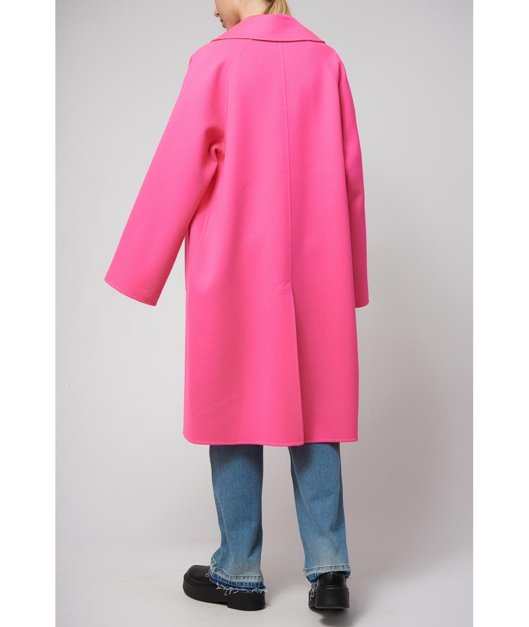 LOEWE Фуксия шерстяное пальто, фото 6