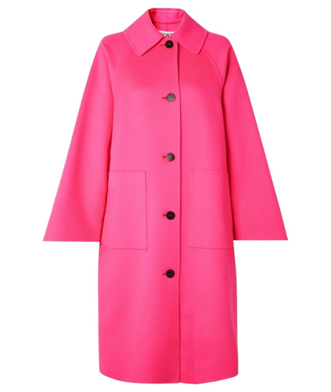 LOEWE Фуксия шерстяное пальто, фото 1