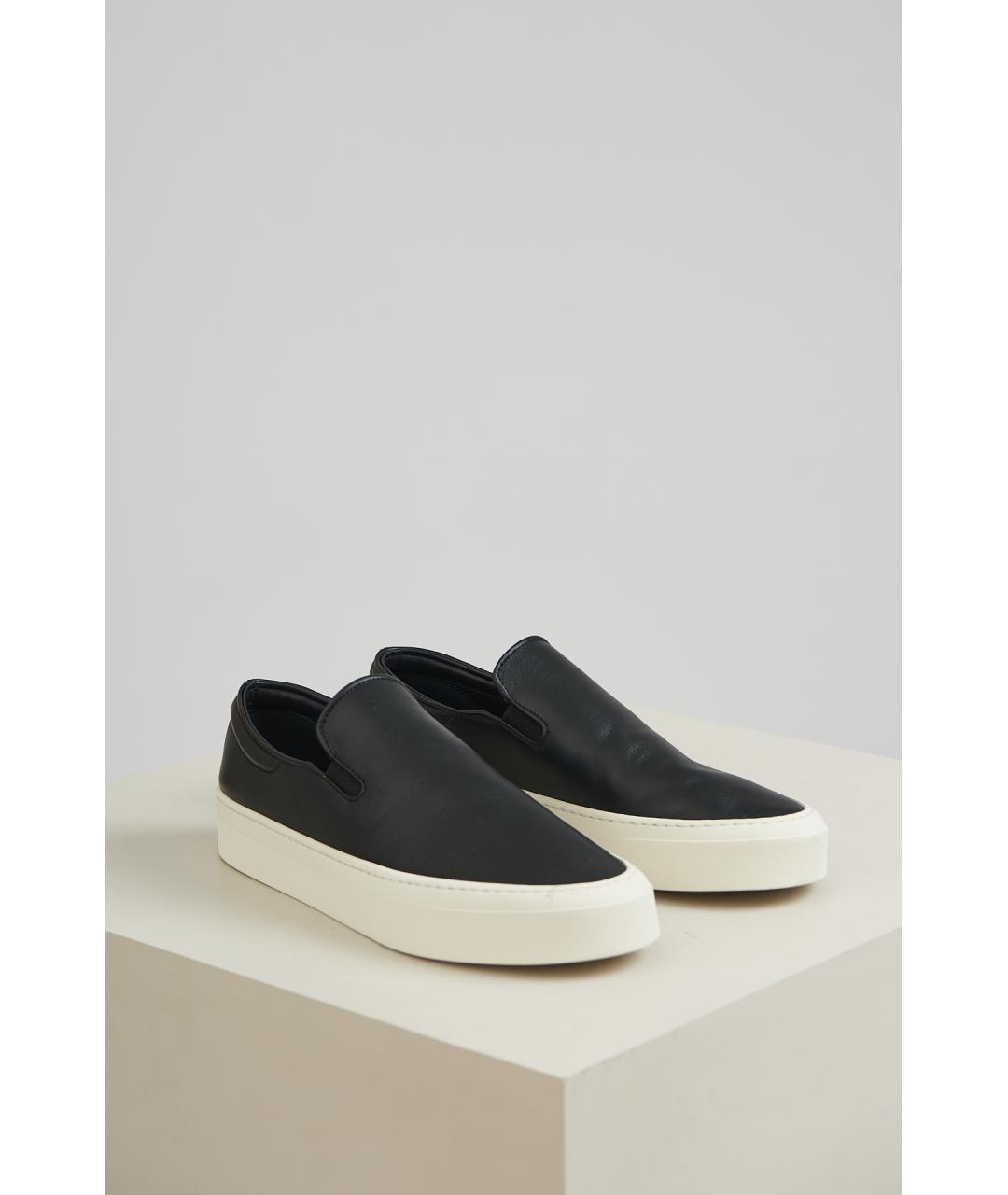 THE ROW Коричневые кожаные слипоны, фото 5