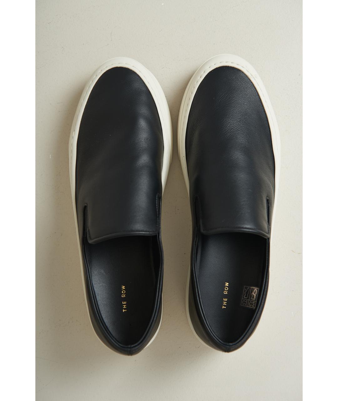 THE ROW Коричневые кожаные слипоны, фото 4