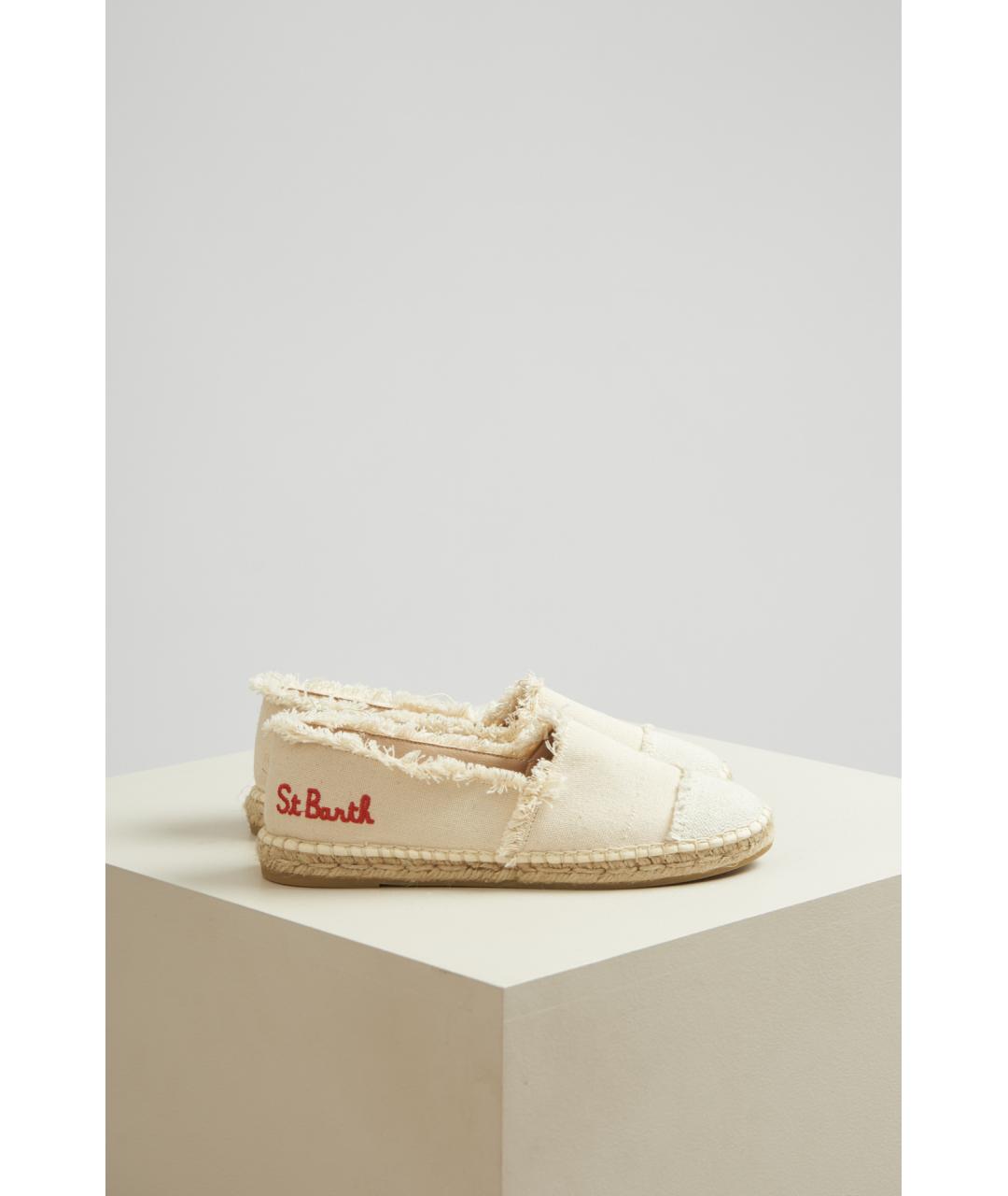 MC2 SAINT BARTH Белые текстильные слипоны, фото 2
