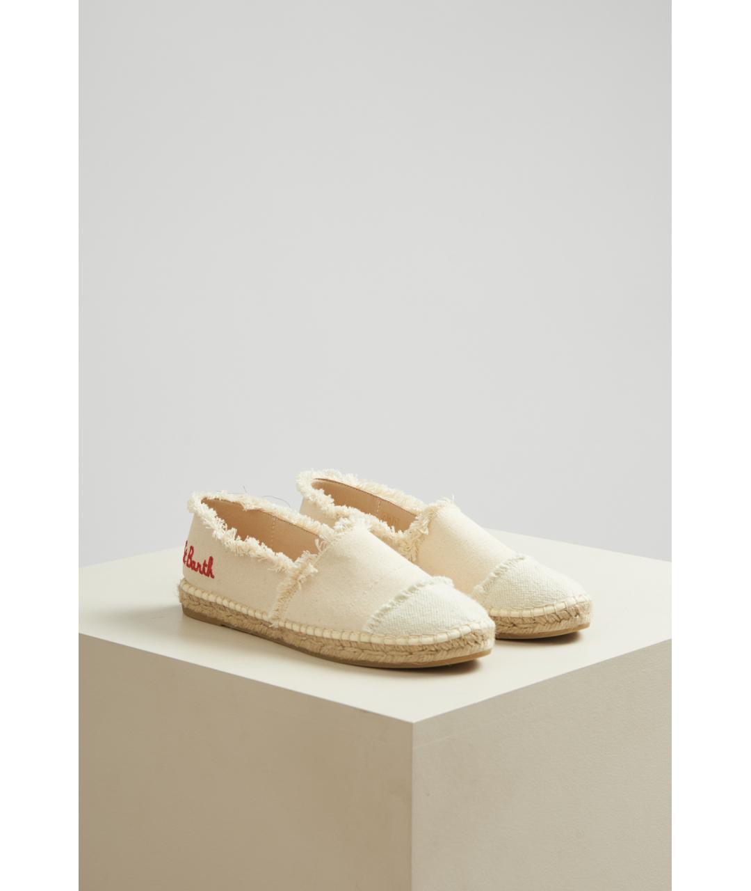 MC2 SAINT BARTH Белые текстильные слипоны, фото 5