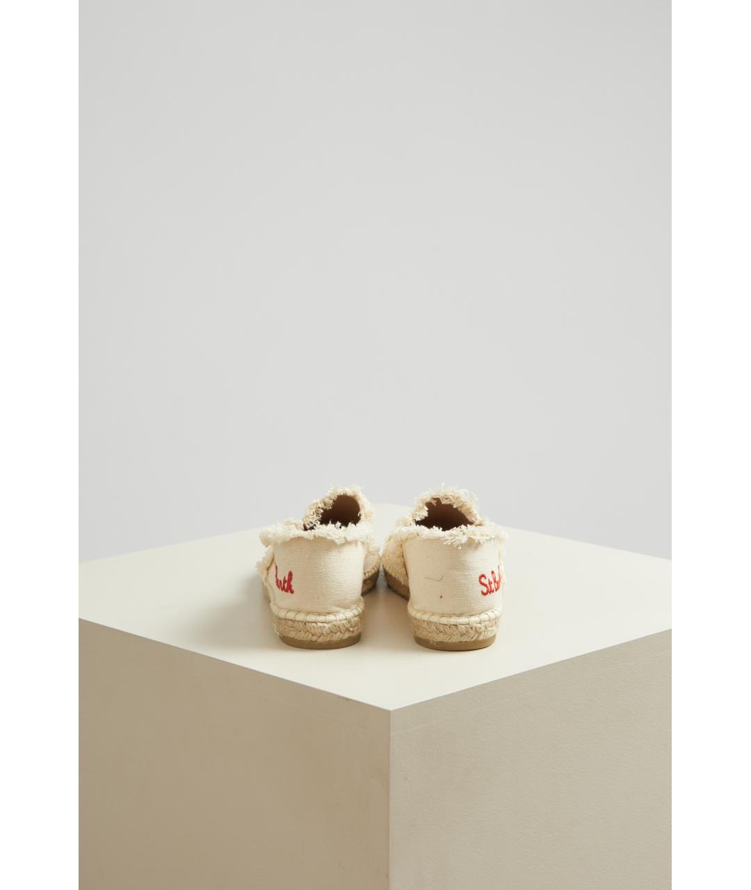 MC2 SAINT BARTH Белые текстильные слипоны, фото 3