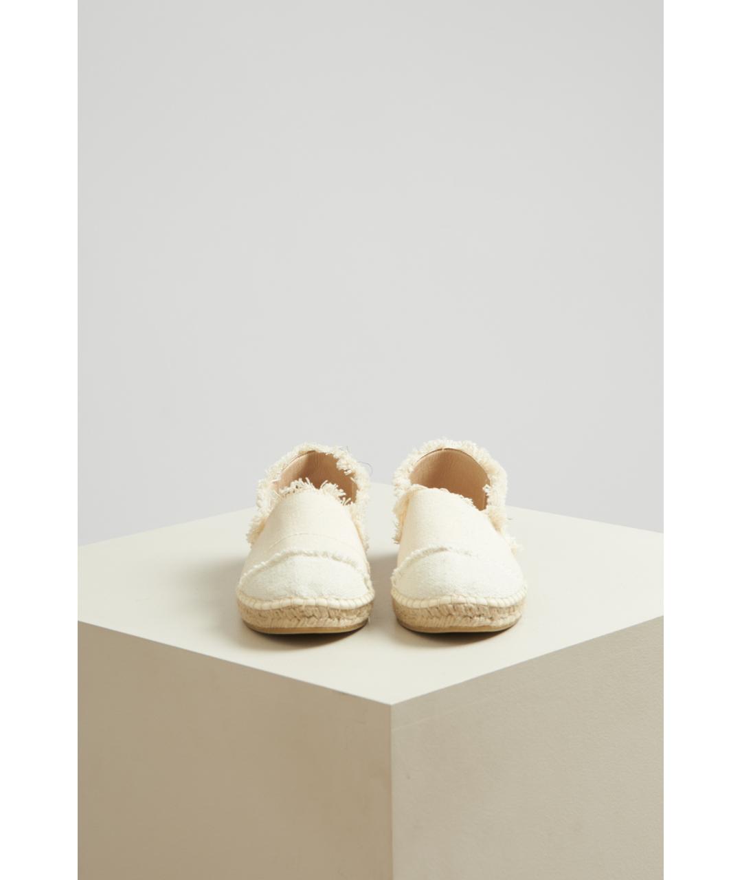 MC2 SAINT BARTH Белые текстильные слипоны, фото 4