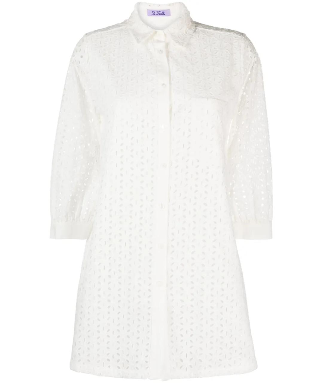 MC2 SAINT BARTH Белая хлопковая рубашка, фото 1