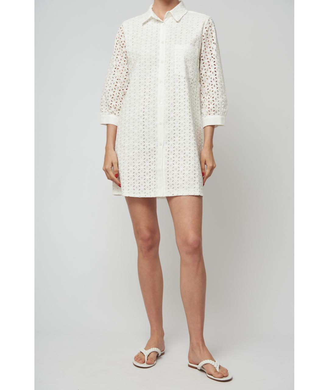 MC2 SAINT BARTH Белая хлопковая рубашка, фото 2