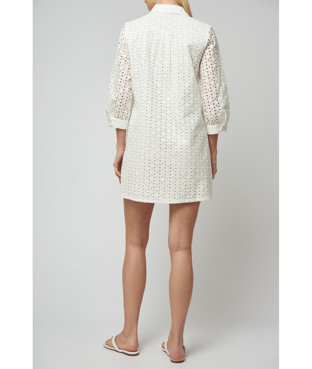 MC2 SAINT BARTH Белая хлопковая рубашка, фото 3