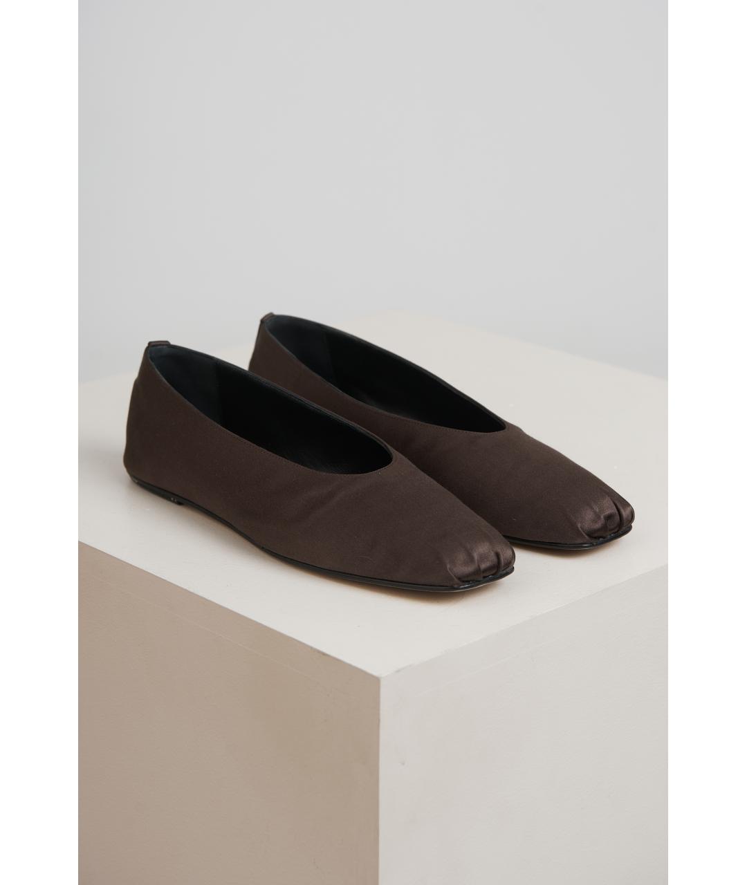 MAGDA BUTRYM Коричневые текстильные балетки, фото 6