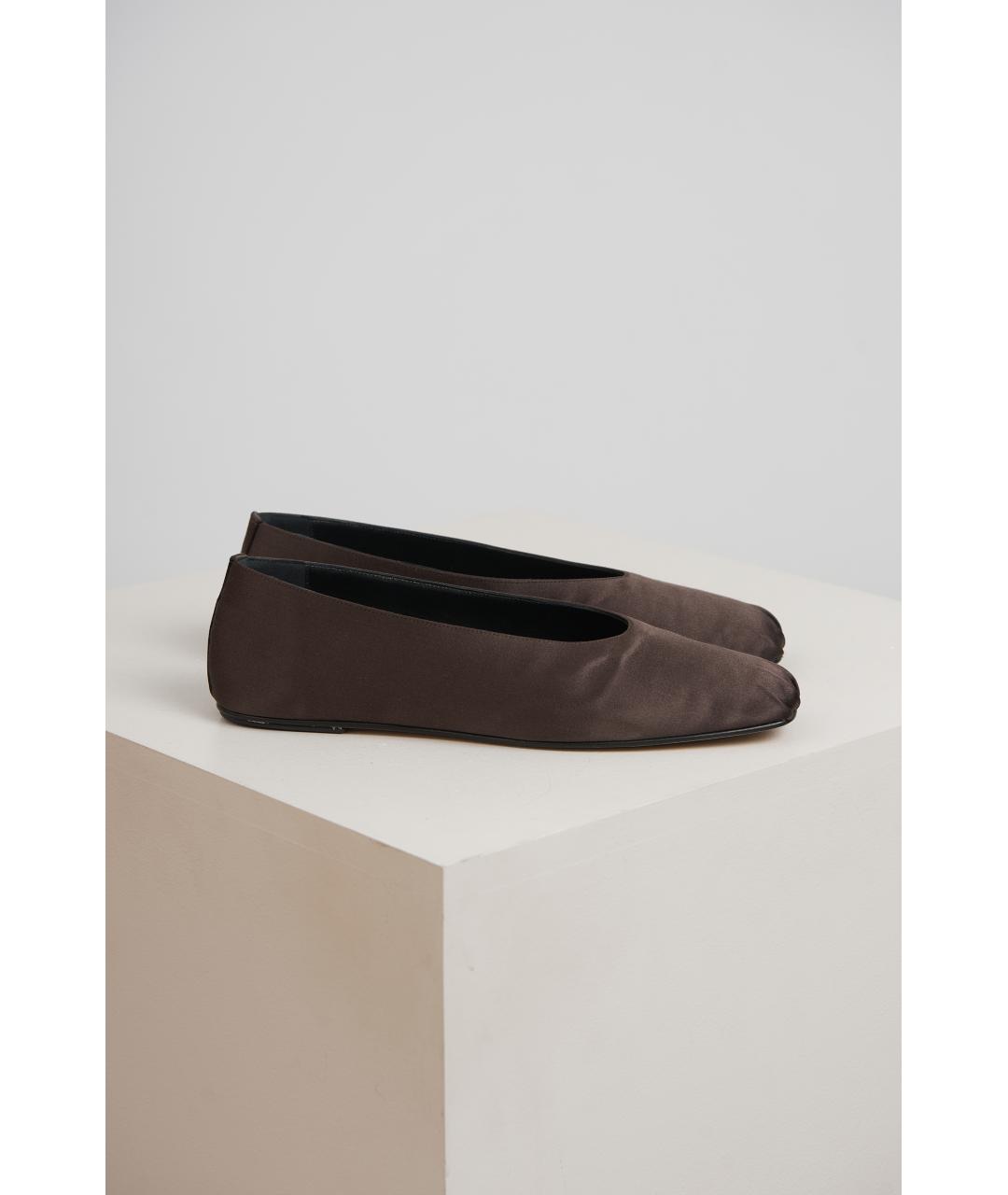 MAGDA BUTRYM Коричневые текстильные балетки, фото 2