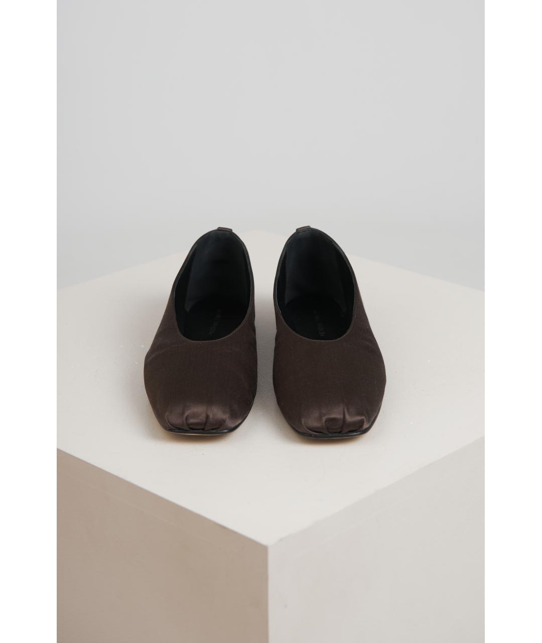 MAGDA BUTRYM Коричневые текстильные балетки, фото 4