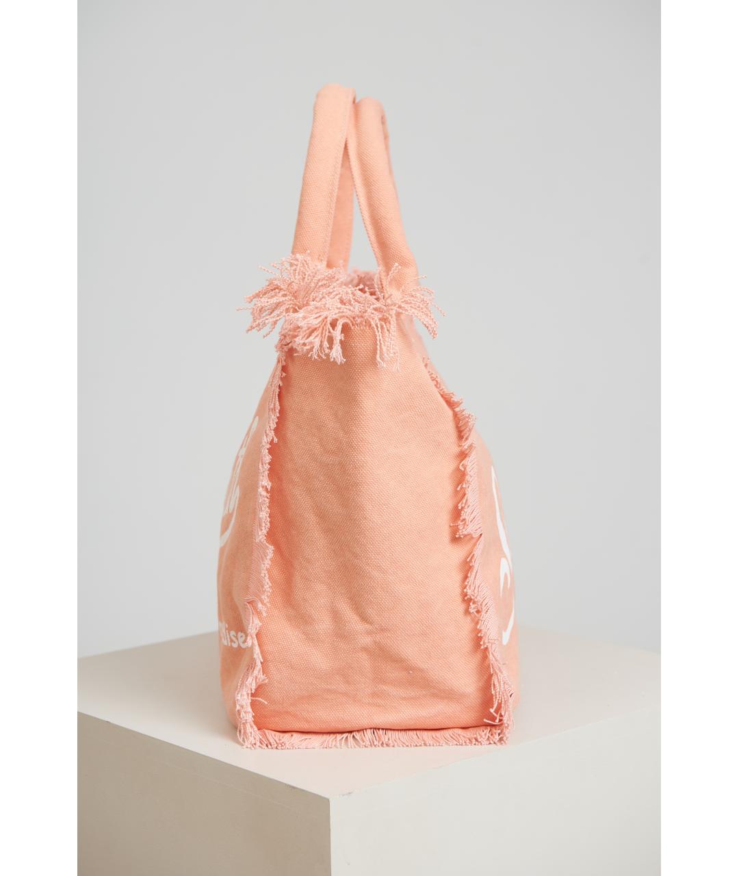 MC2 SAINT BARTH Розовая тканевая сумка тоут, фото 3