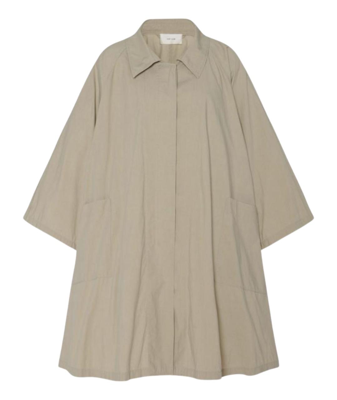 THE ROW Серый хлопковый тренч/плащ, фото 1