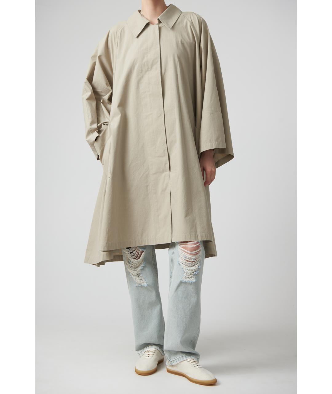 THE ROW Серый хлопковый тренч/плащ, фото 3