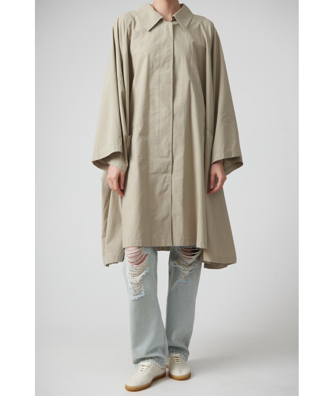 THE ROW Серый хлопковый тренч/плащ, фото 2