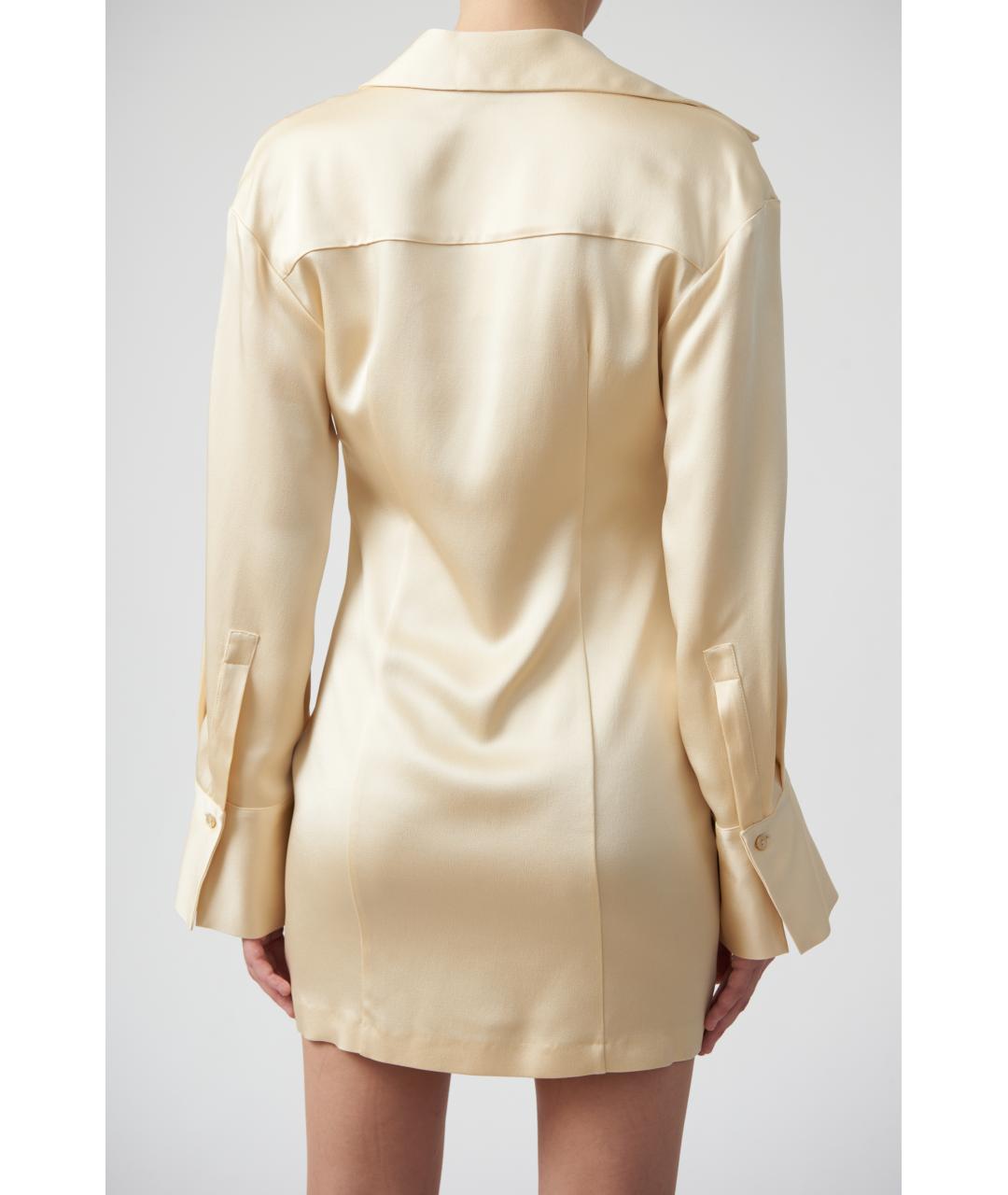 BLUMARINE Бежевое коктейльное платье, фото 6