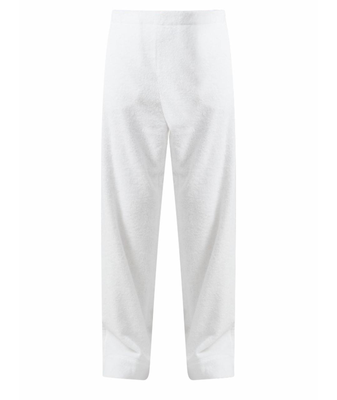 ALAIA Белые хлопковые прямые брюки, фото 1