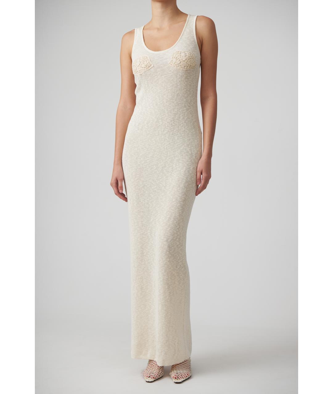 MAGDA BUTRYM Белое хлопковое платье, фото 2